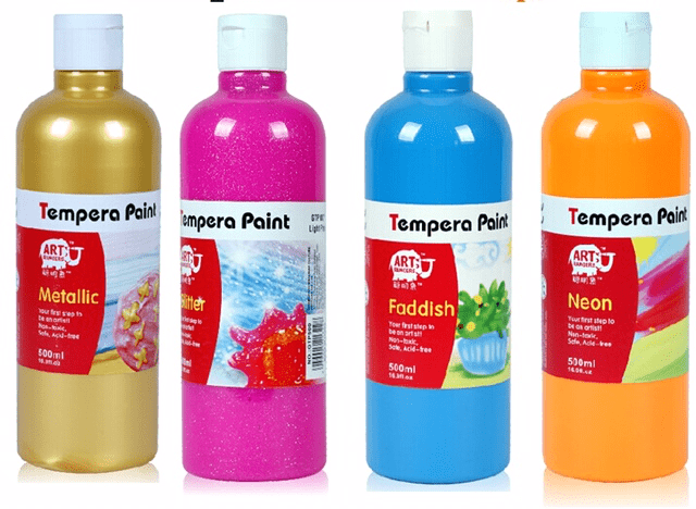 Tempera Paint Non Toxic 12 colours, 500ml