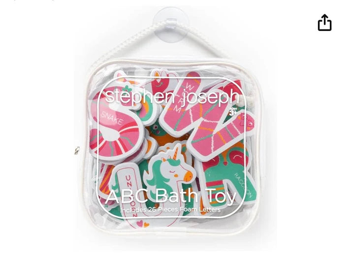 Stephen Joseph 26 pieces ABC Foam Bath Toys (2 colors available)