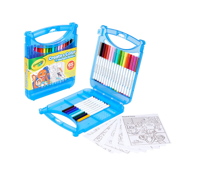 Create and Color with Super Tips Washable Markers 65 Pieces