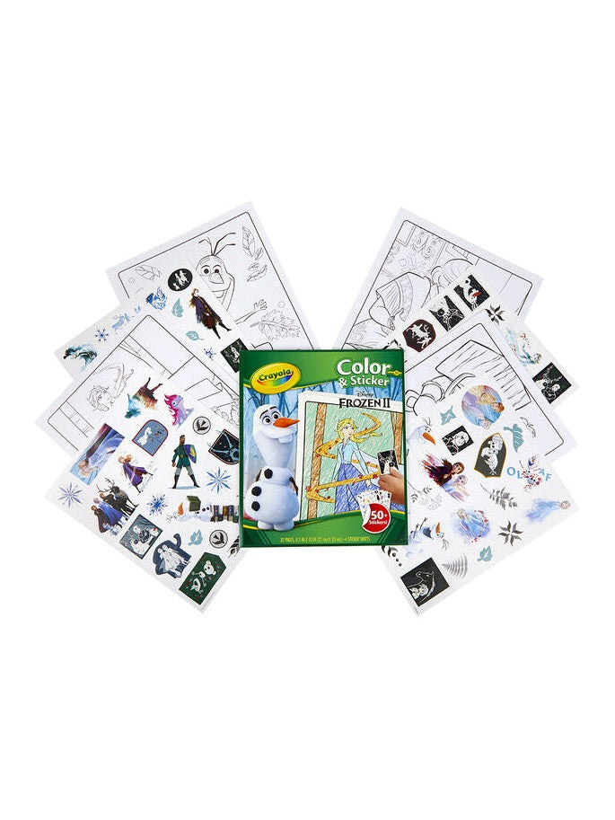 Crayola Frozen 2 Colour & Sticker Book with 50+ Stickers