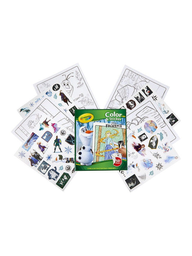 Crayola Frozen 2 Colour & Sticker Book with 50+ Stickers