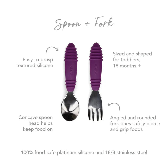 Bumkins Spoon + Fork (14 colors available)