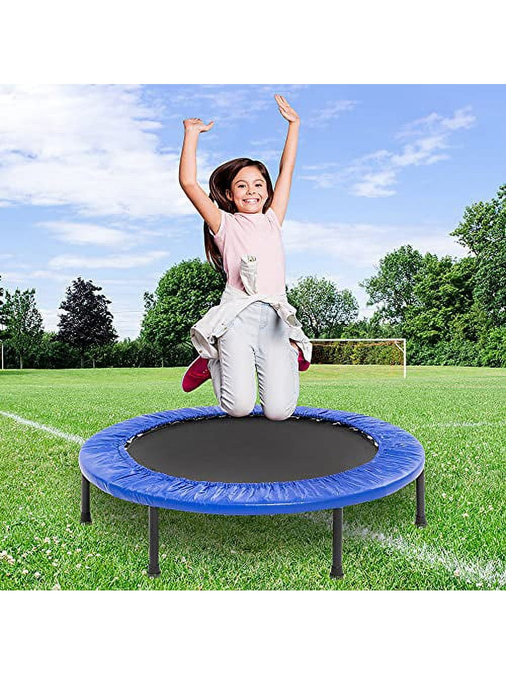American Fitness Indoor/Outdoor Trampoline (Blue)