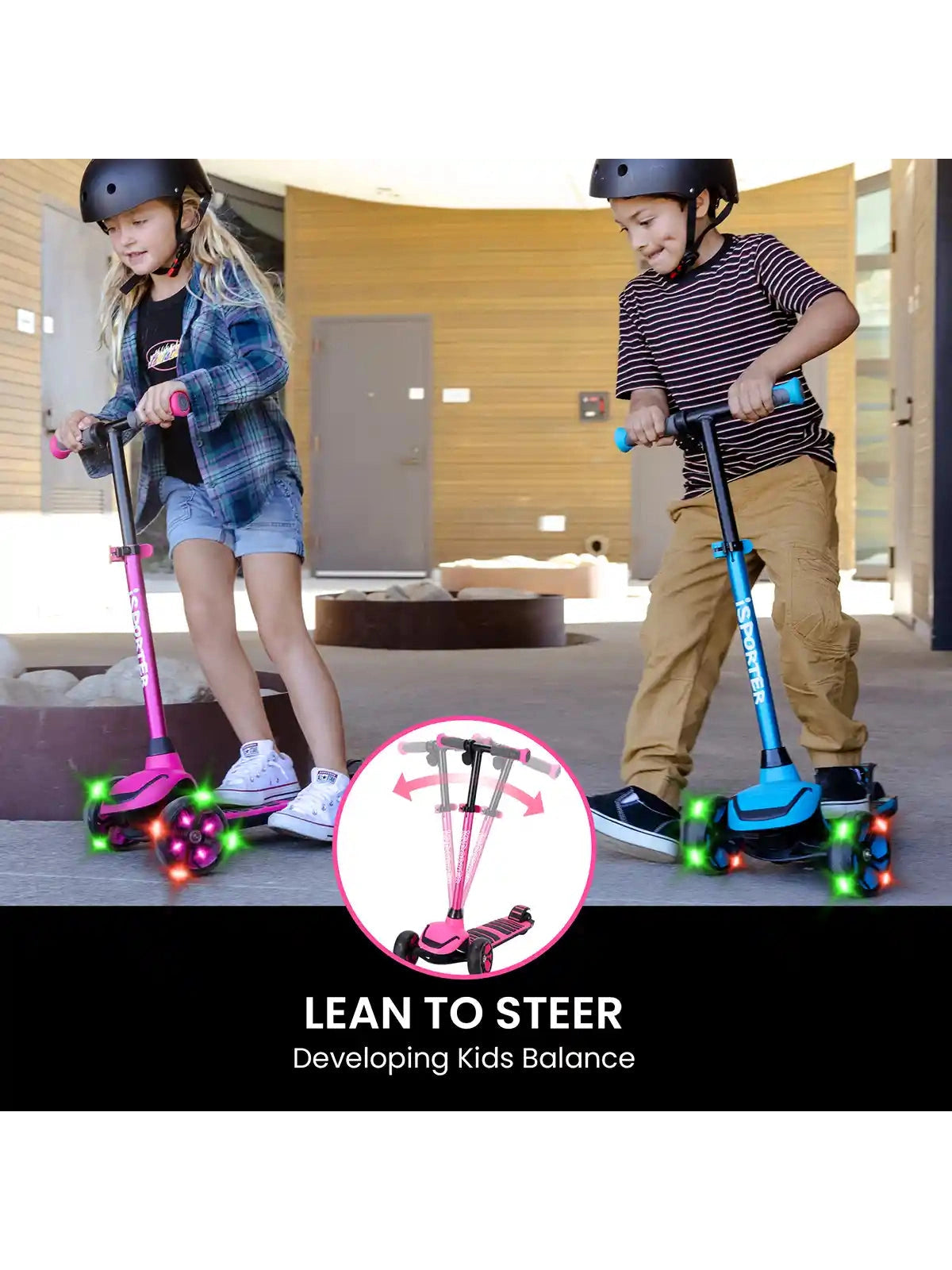 iSporter Kids Electric Scooter-G3 (Available in 2 colors):6-10yrs