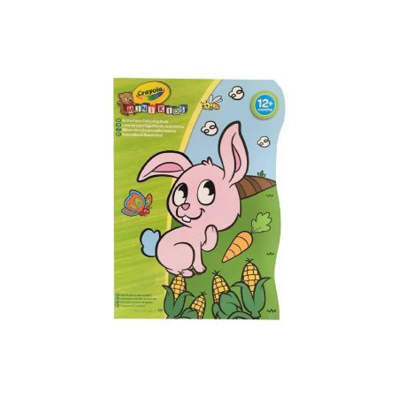 Crayola MiniKids Assorted Shaped Coloring Book for 12months+ (Sea - Farm - Jungle)