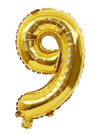 26 Inch Gold Number Foil Balloons