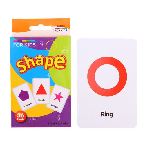 Kids Learning Flash Cards - 36pcs, (3 Variants Available:Profession/Shape/Telling Time)