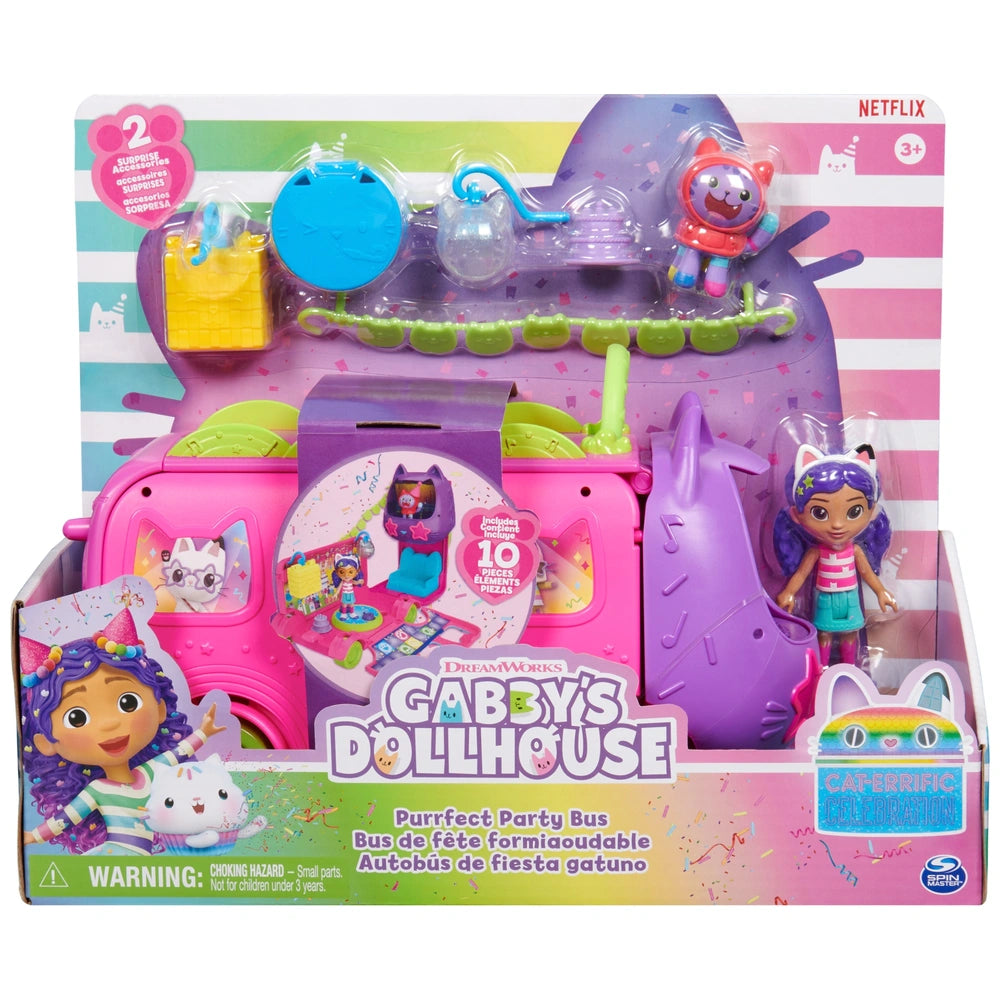Gabby's Dollhouse Playset Purrfect Party Bus