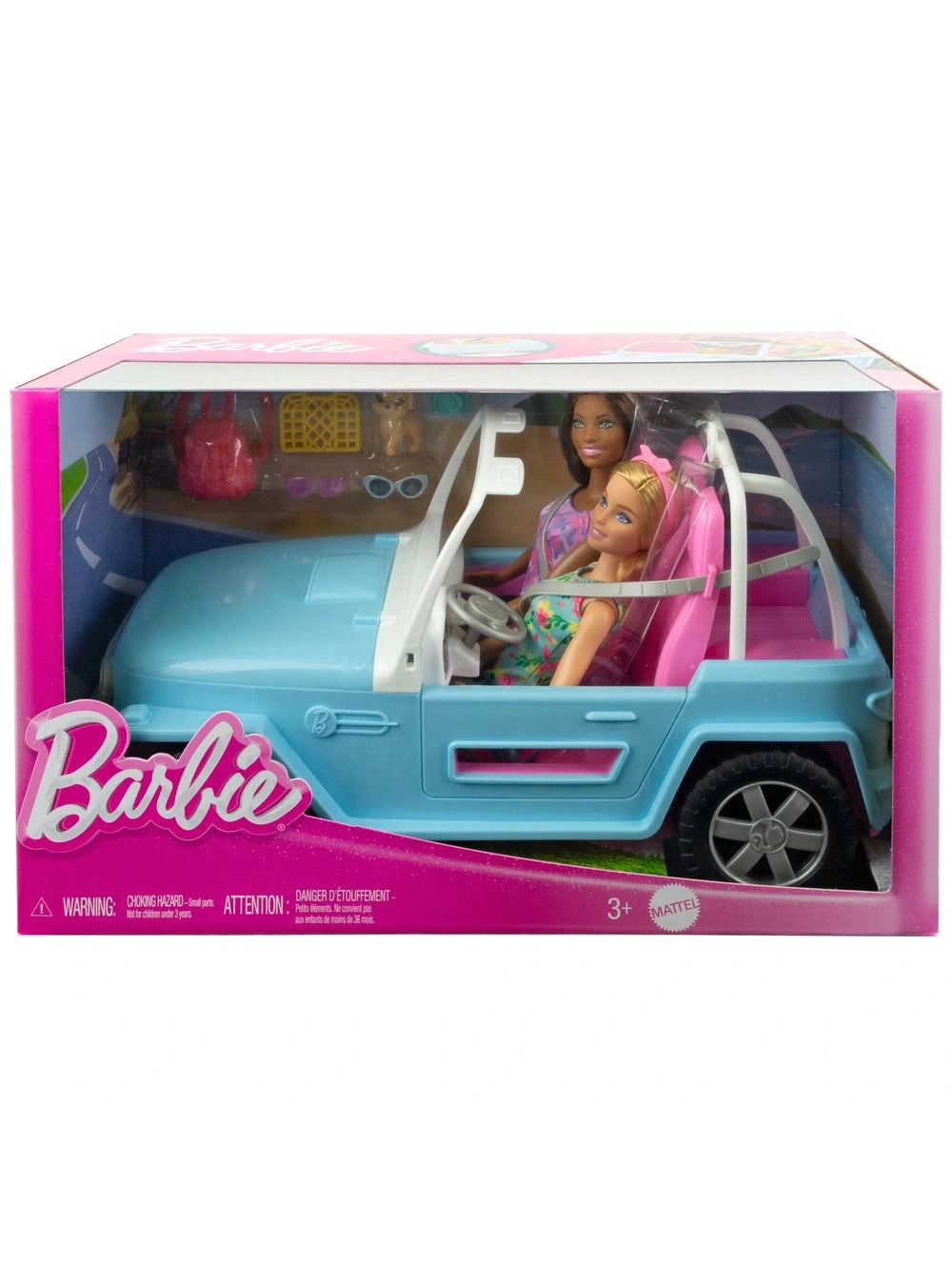 Barbie Jeep with Dolls and Accessories