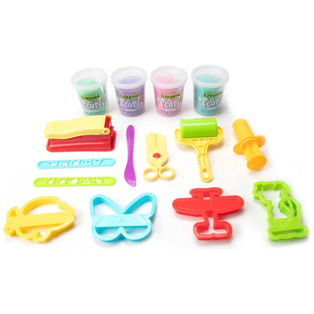 Crayola Dough Tubs Pearl Creative Tool Box 16 Piece Set
