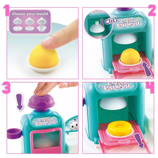 Gabby's Dollhouse Cakey Cat's Dough Tub Kitchen Playset