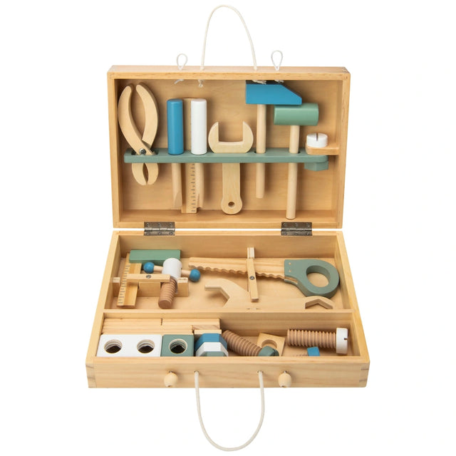Squirrel Play Wooden Tool Box 33 Piece Set
