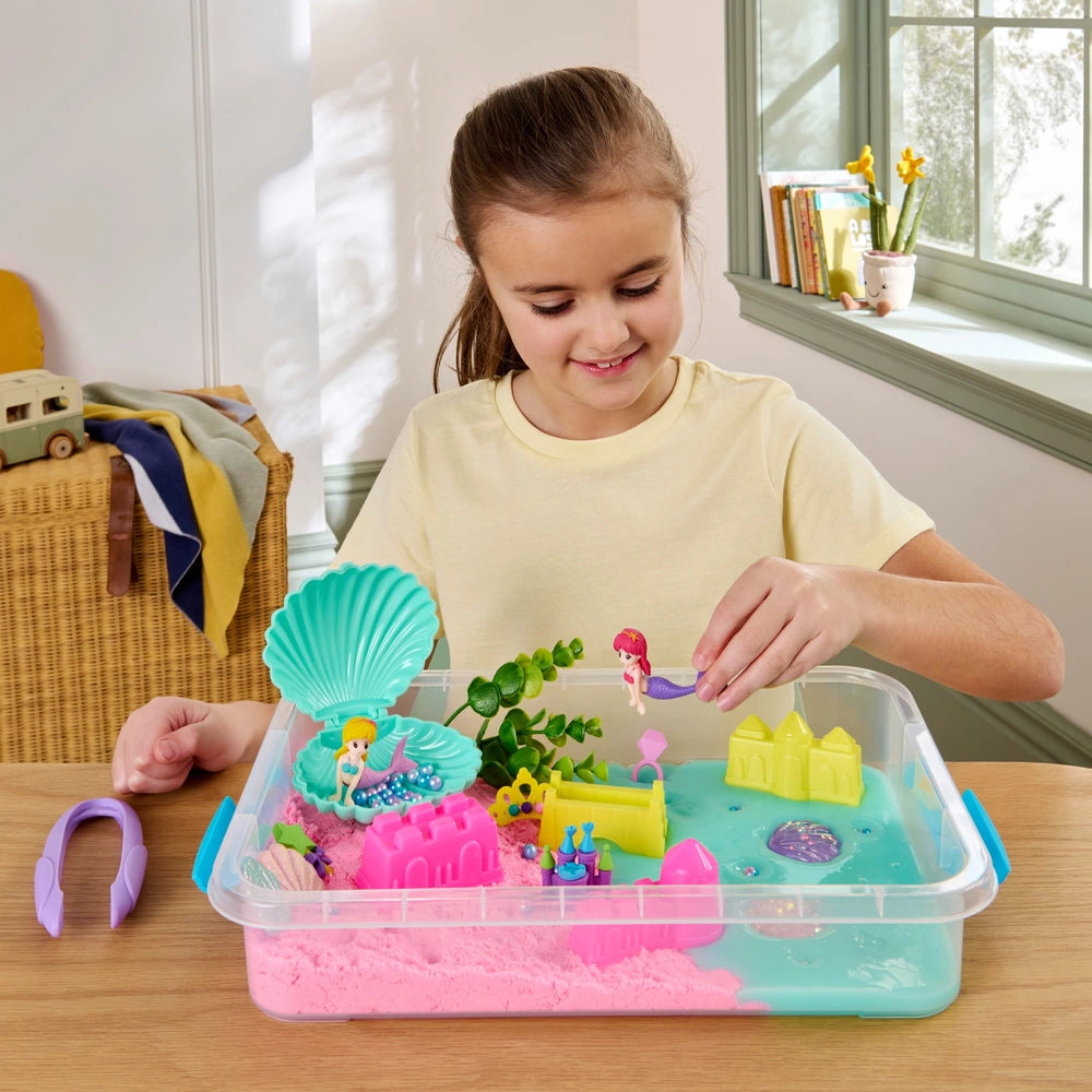Mermaid Sensory Slime and Sand Bin