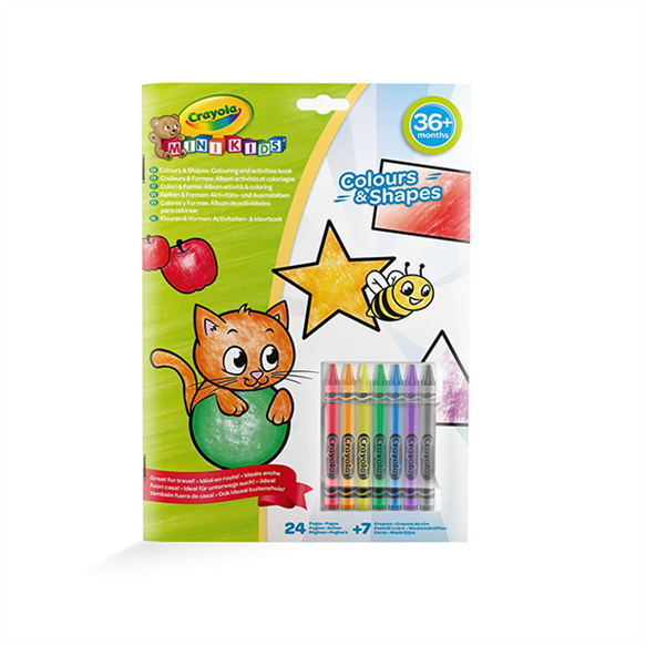 Crayola MiniKids Colours & Shapes Book for 36months+