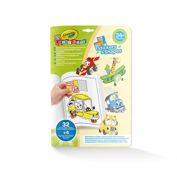 Crayola MiniKids Stickers & Shapes Book for 24months+