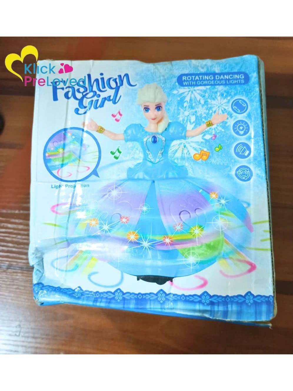 PreLoved Fashion Girl Robot Doll with 3D Lights and Music (Brand New)