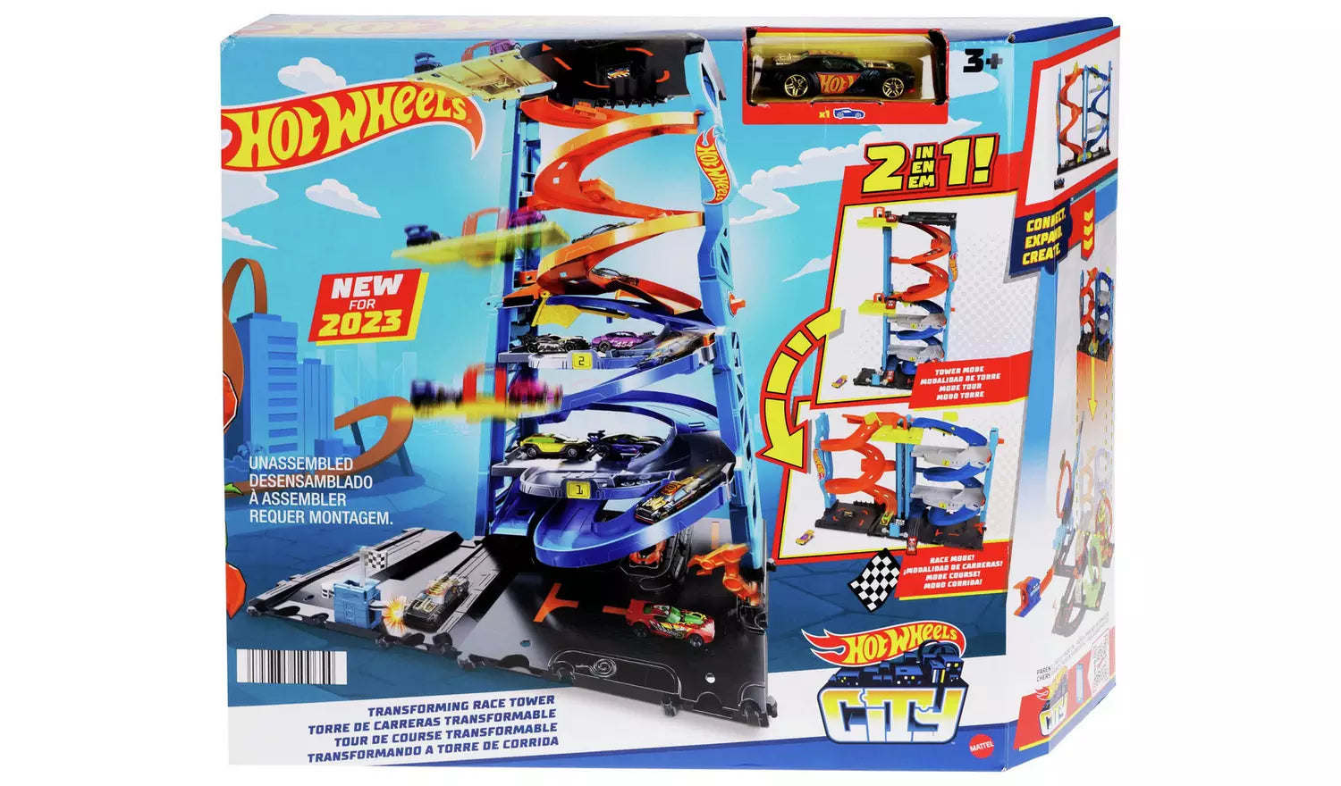 Hot Wheels City Transforming Race Tower Playset