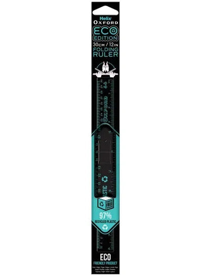 Helix Oxford Eco Folding Ruler - 30cm