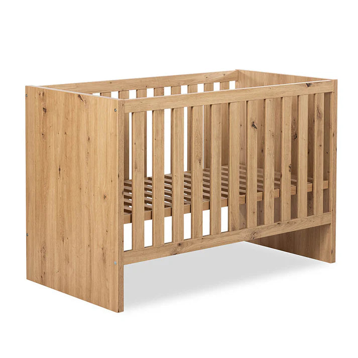 Crib Amelia Oak 120x60 cm with Safety Rail