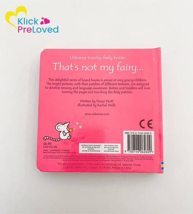 PreLoved That's Not My Fairy ... Usborne Touchy-Feely Books (Gently Used)