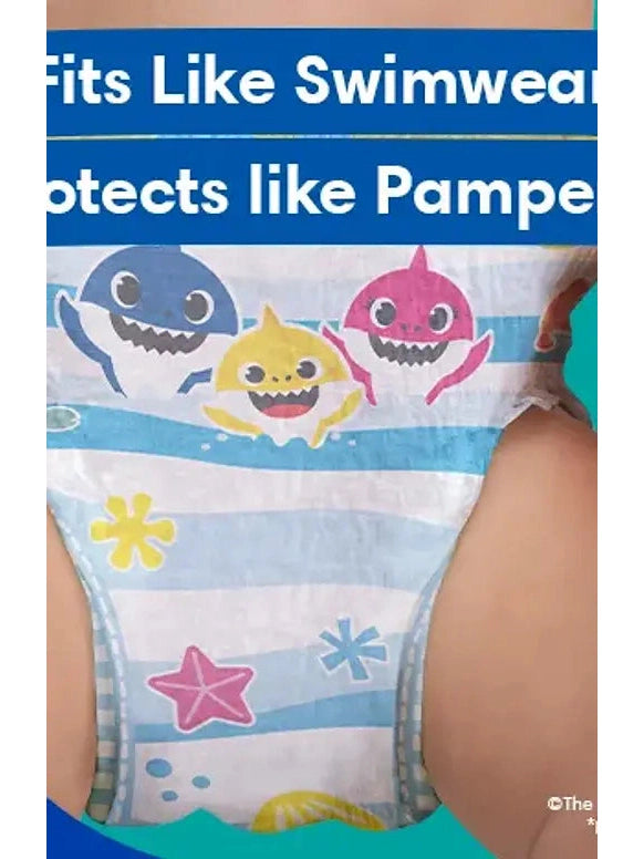Pampers® Splashers Baby Shark™ Size 5-6: 14+kg, Swim Nappies, 10-Pack