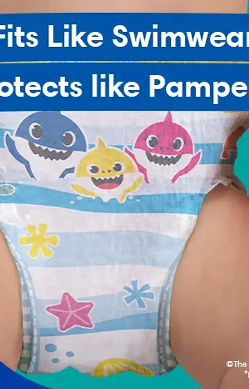 Pampers® Splashers Baby Shark™ Size 5-6: 14+kg, Swim Nappies, 10-Pack