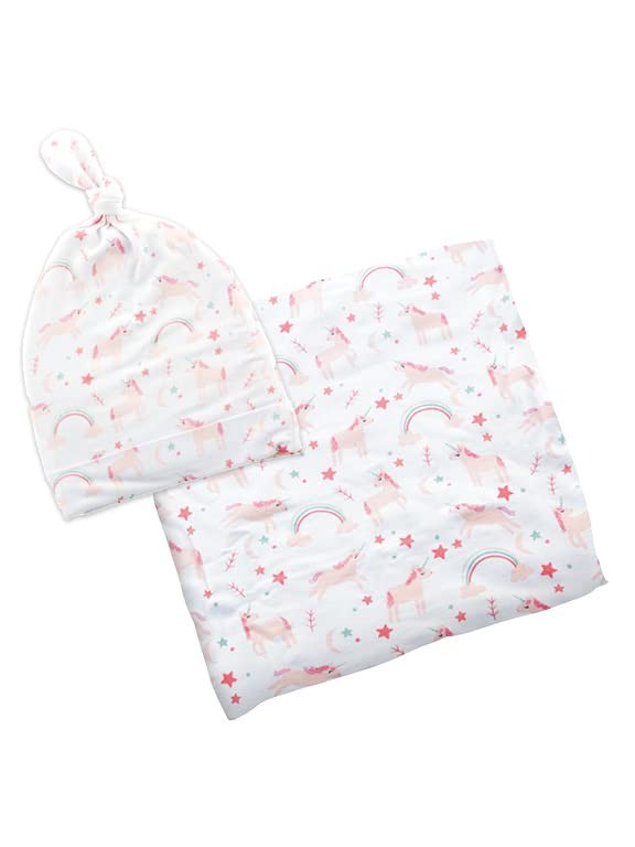 Stephen Joseph Bamboo Blankets & Beanies (Available in 5 different designs)