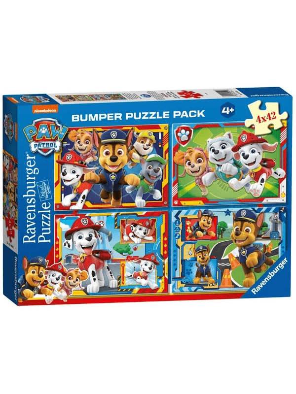 Ravensburger PAW Patrol Jigsaw Puzzles Bumper Pack 4 x 42 Pieces Assortment