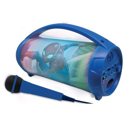 Spiderman Boombox Speaker with Microphone