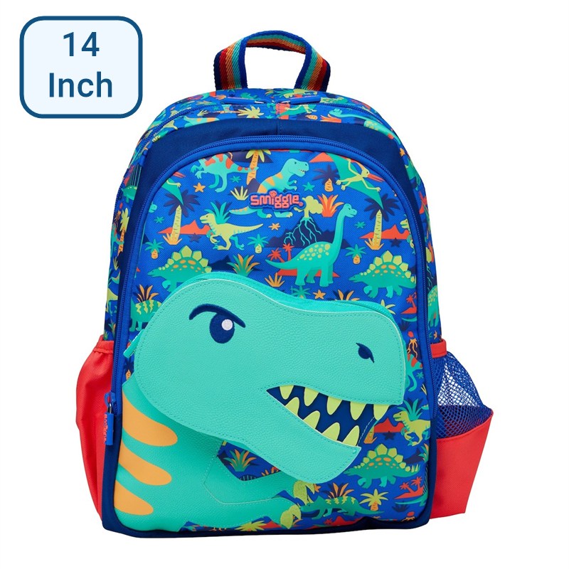 Smiggle-Cartoon Dinosaur Schoolbag 14inches