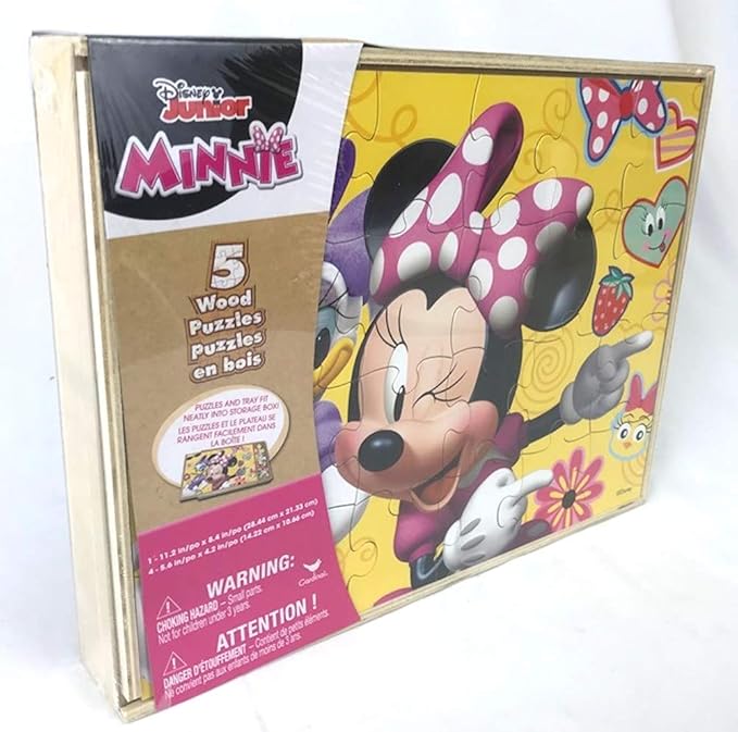 Disney Junior Minnie Mouse (5 Wooden Puzzles)