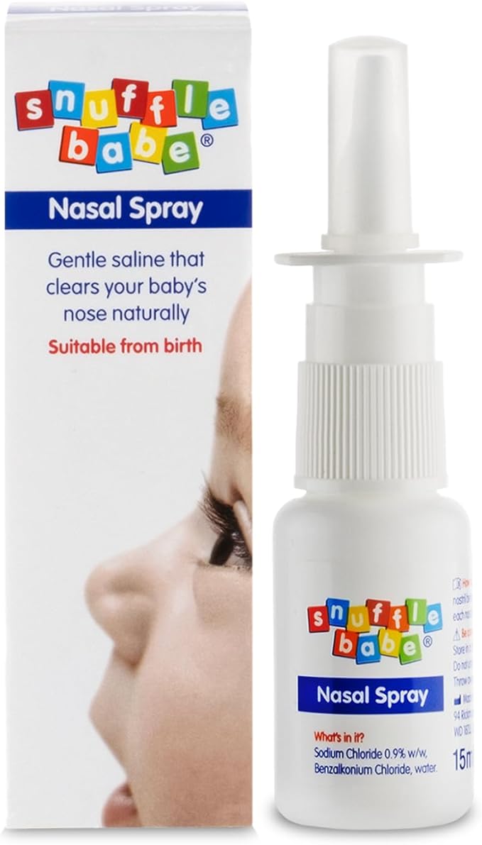 Snufflebabe Nasal Spray Saline Solution - Suitable from Birth (15ml)