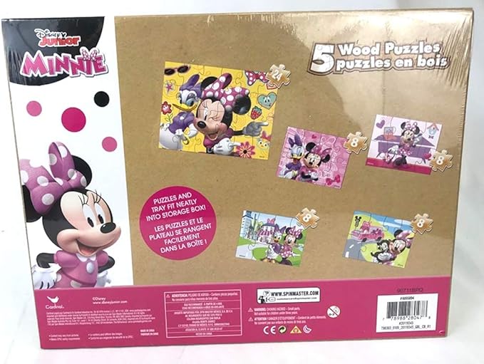 Disney Junior Minnie Mouse (5 Wooden Puzzles)