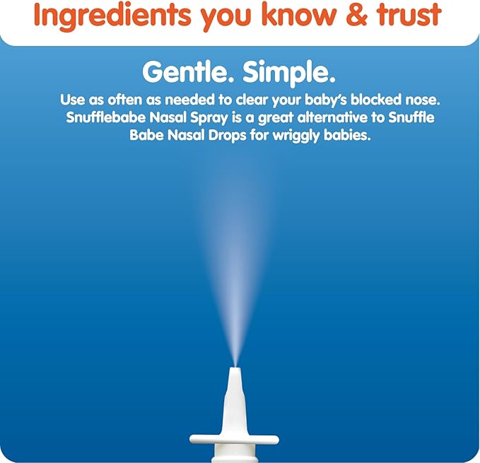 Snufflebabe Nasal Spray Saline Solution - Suitable from Birth (15ml)