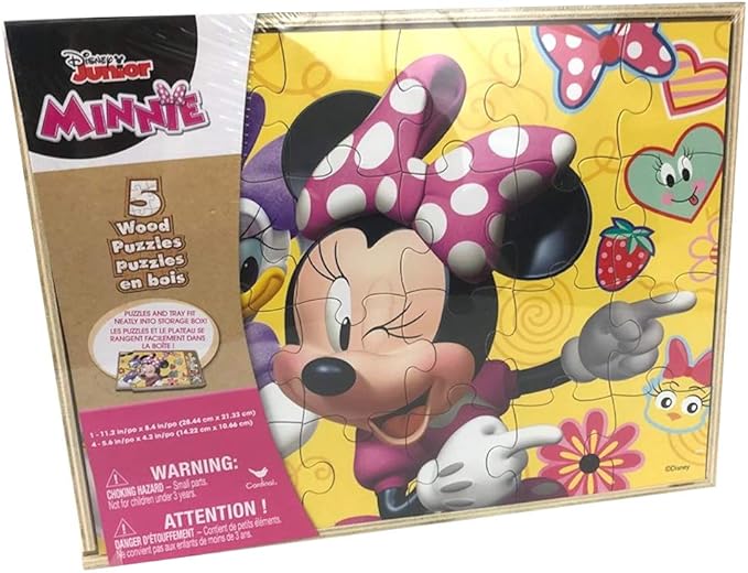 Disney Junior Minnie Mouse (5 Wooden Puzzles)