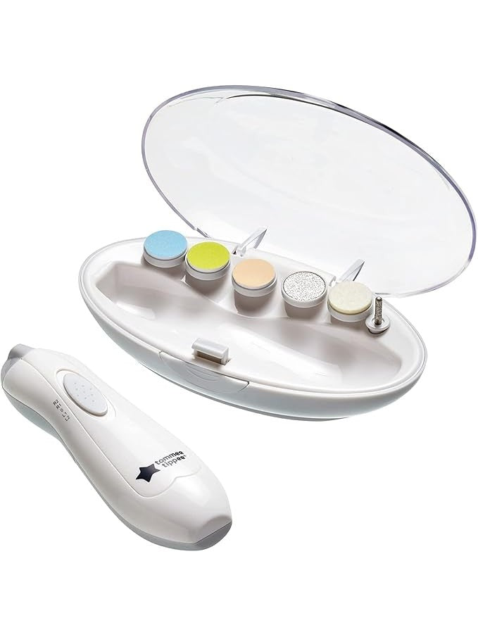 Tommee Tippee Electric Baby Nail File with Six Filing Heads