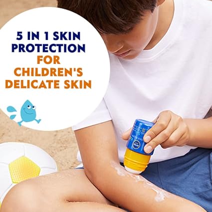 NIVEA SUN Kids Caring Roll-On Sun Cream SPF50+ Very High - 50ml