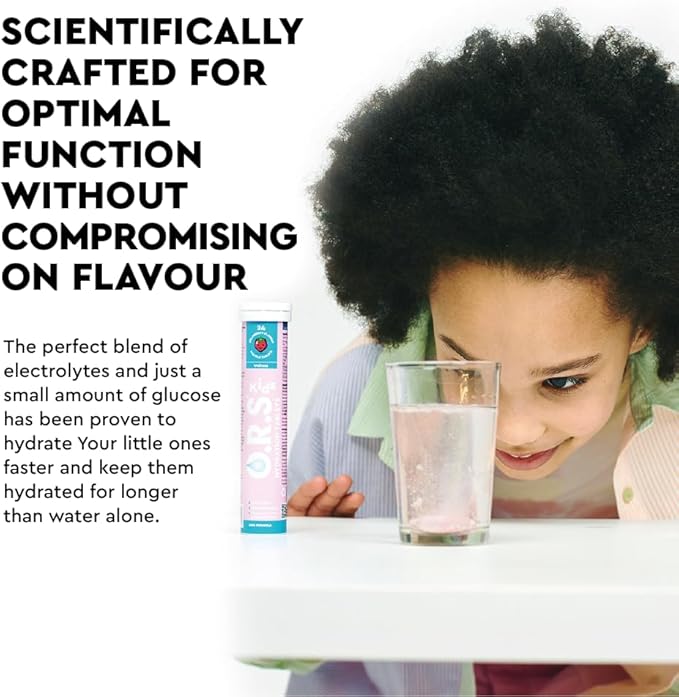 O.R.S Hydration for Kids, Natural Strawberry Flavour - 24 Tablets