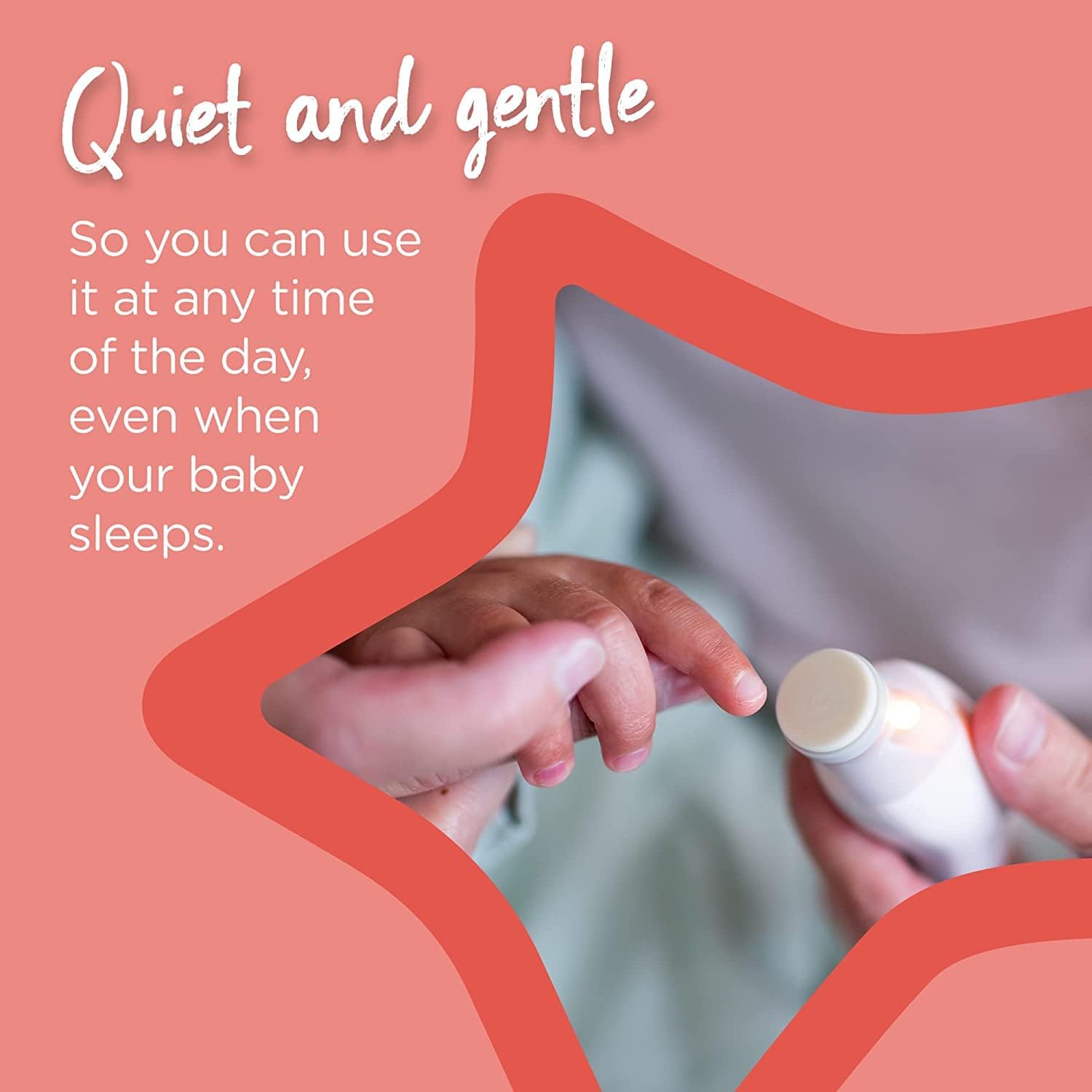 Tommee Tippee Electric Baby Nail File with Six Filing Heads