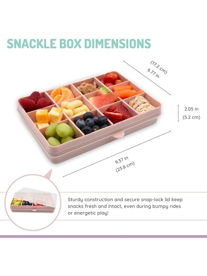 Melii 12 compartment Snackle Box (Pink)