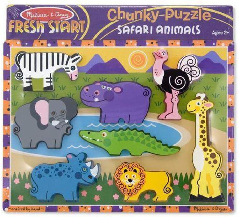 Melissa and Doug Chunky Puzzle - Safari Animals