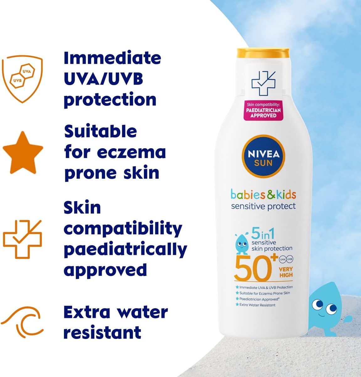 Nivea Babies & Kids Sensitive Protect Lotion SPF50+ - 200ml