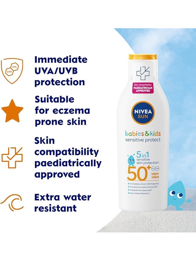 NIVEA SUN Kids Protect & Care Sun Cream Lotion SPF 50+ - 200ml