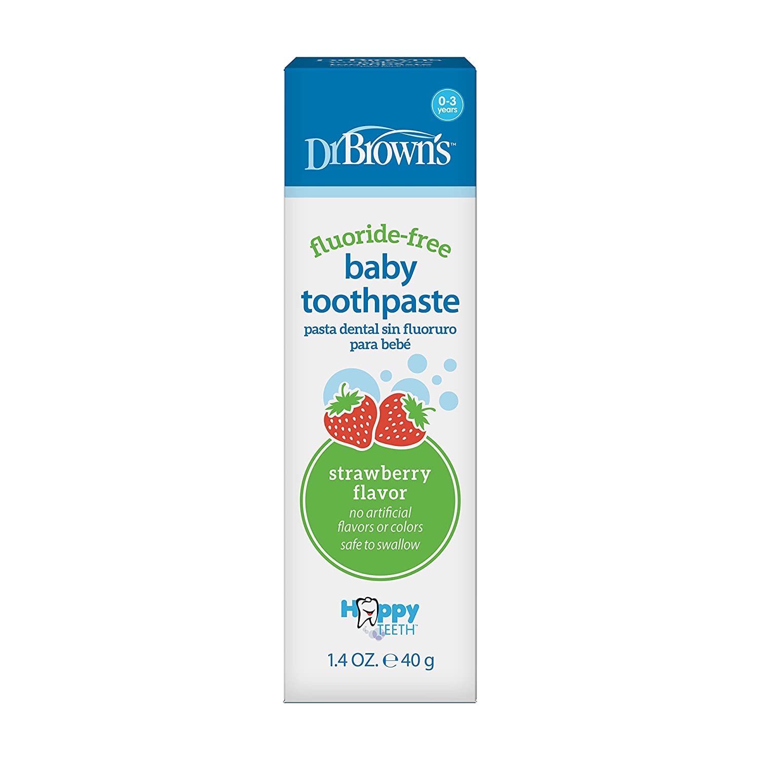 Dr. Brown’s Fluoride-Free Baby Toothpaste (4oz/40g)