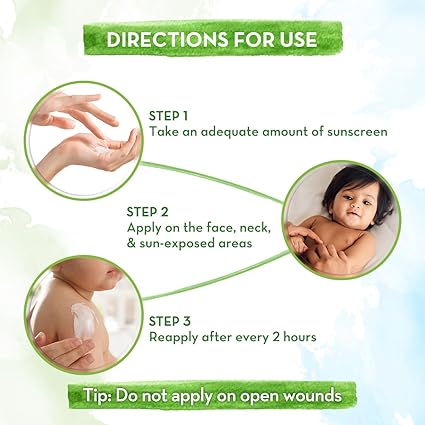 Mamaearth Moisturizing Ultra Light SPF 50 Baby Sunscreen with PA++++ | Broad Spectrum Protection for 0-10 Years - 50g