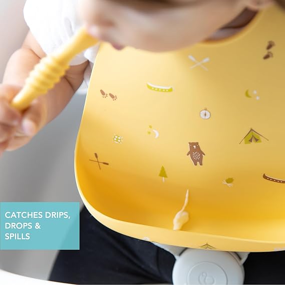 Bumkins Silicone Bibs (available in 2 designs)