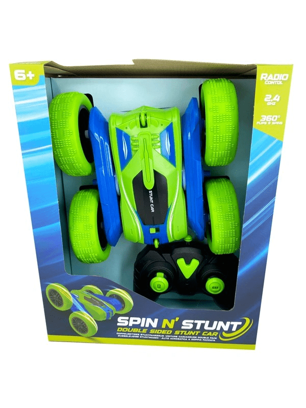 1:24 Spin n Stunt Radio Control Car in Green and Blue