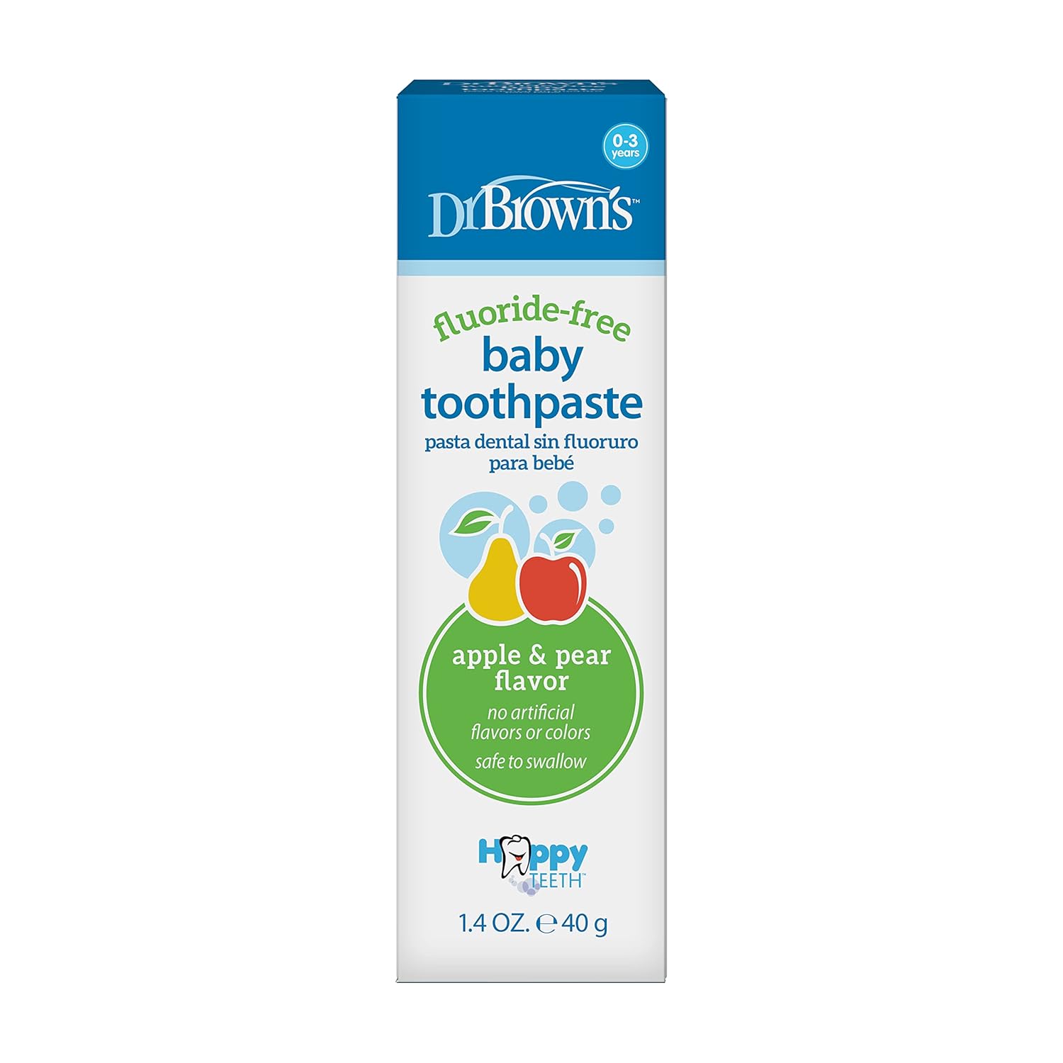Dr. Brown’s Fluoride-Free Baby Toothpaste (4oz/40g)