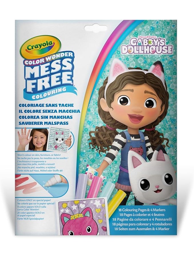 Crayola Color Wonder-Gabby's Dollhouse Mess-Free Colouring Book