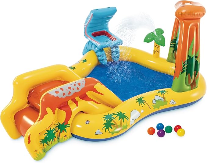 Intex Dinosaur Water Slide Inflatable Play Center